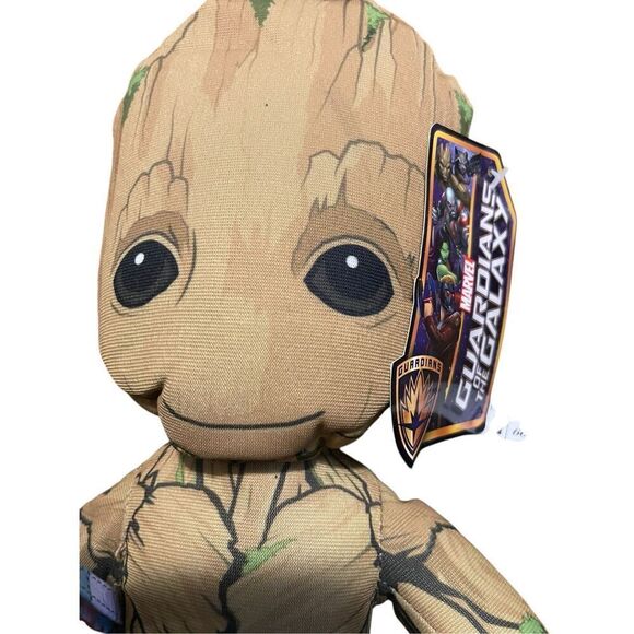 New Marvel Brown Green Baby Groot 14” Guardians Of Galaxy Stuffed Animal Toy - Picture 2 of 7